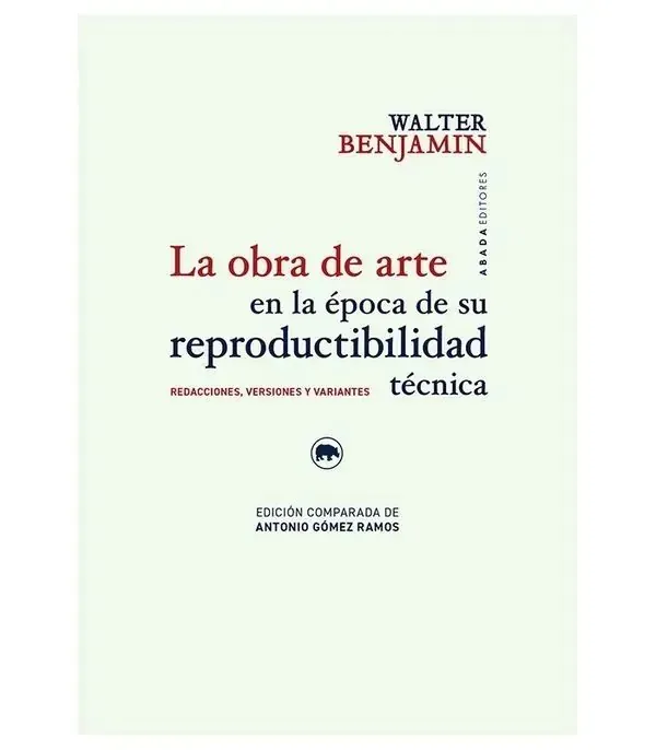 Portada de «La obra de arte en la época de su reproducibilidad técnica», de Walter Benjamin
