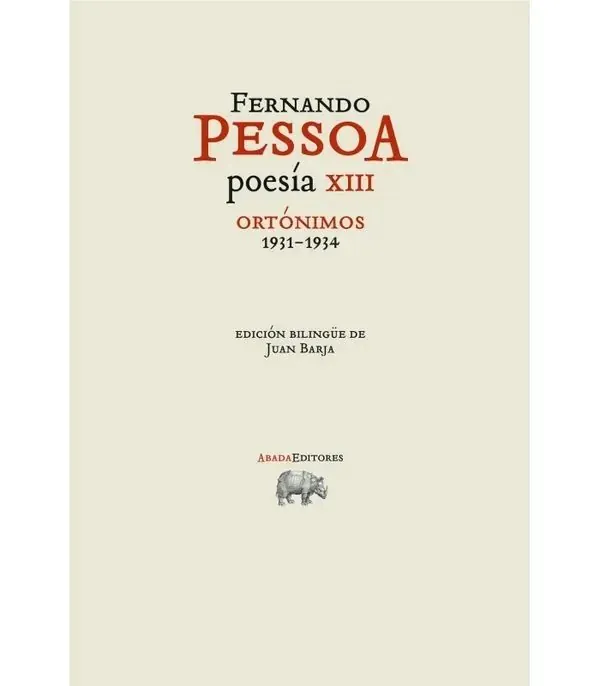 Portada de «Poesía XIII. Ortónimos 1931-1934», de Fernando Pessoa