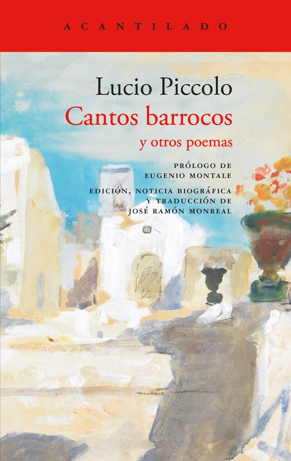 Portada de «Cantos barrocos», de Lucio Piccolo