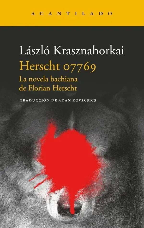 Portada de «Herscht 07769», de László Krasznahorkai