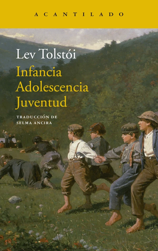 Portada de «Infancia. Adolescencia. Juventud», de Lev Tolstói