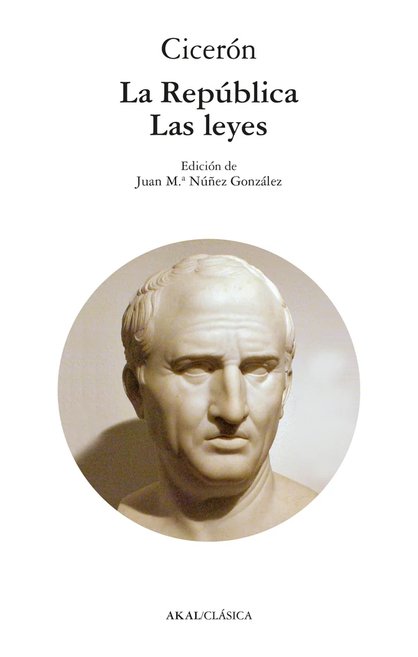 Portada de «La República - Las leyes», de M. Tulio Cicerón
