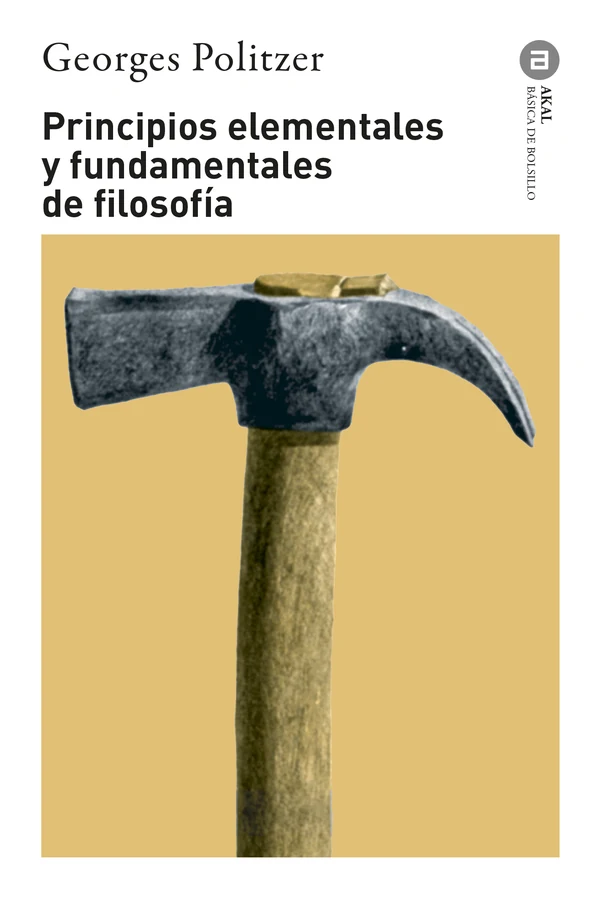 Portada de «Principios elementales y fundamentales de filosofía», de Georges Politzer