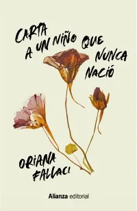 Portada de «Carta a un niño que nunca nació», de Oriana Fallaci