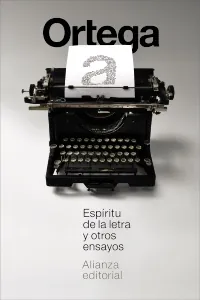 Portada de «Espíritu de la letra y otros ensayos», de José Ortega y Gasset