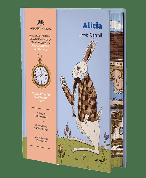 Portada de «Alicia (Panorama)», de Lewis Carroll