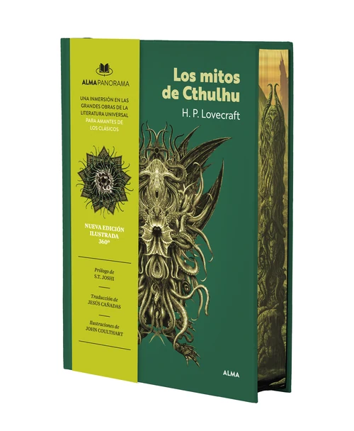 Portada de «Los mitos de Cthulhu (Panorama)», de H.P. Lovecraft