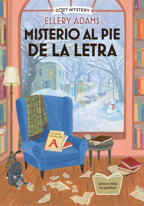 Portada de «Misterio al pie de la letra», de Ellery Adams