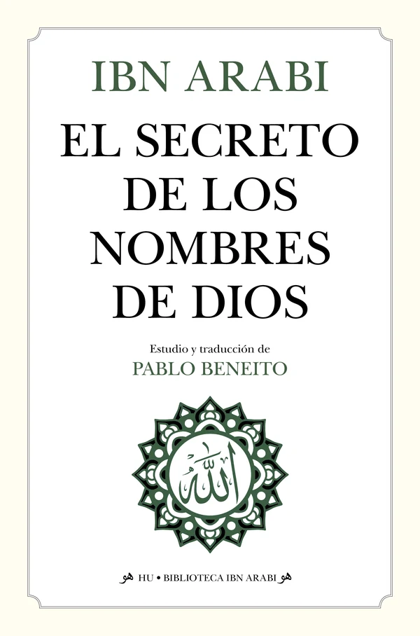 Portada de «El secreto de los nombres de Dios», de Ibn Arabi