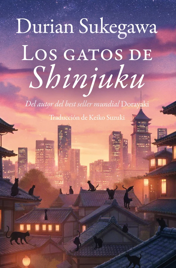 Portada de «Los gatos de Shinjuku», de Durian Sukegawa