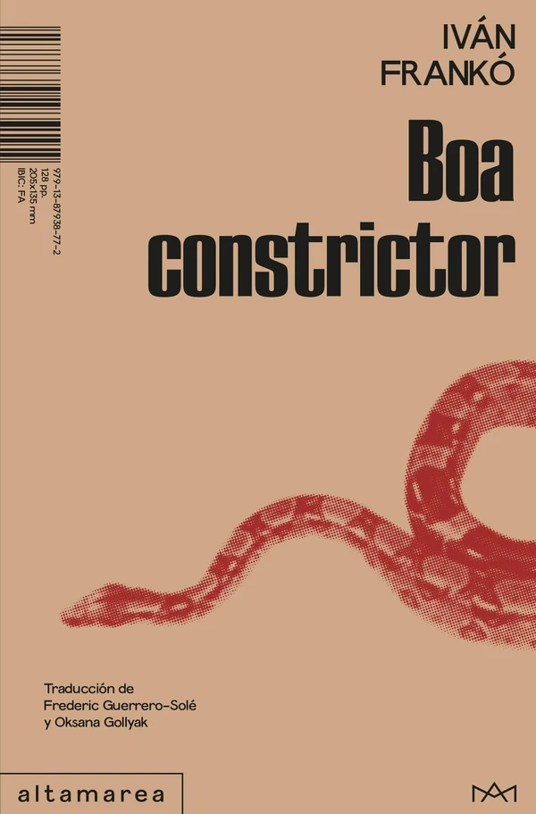 Portada de «Boa constrictor», de Iván Frankó