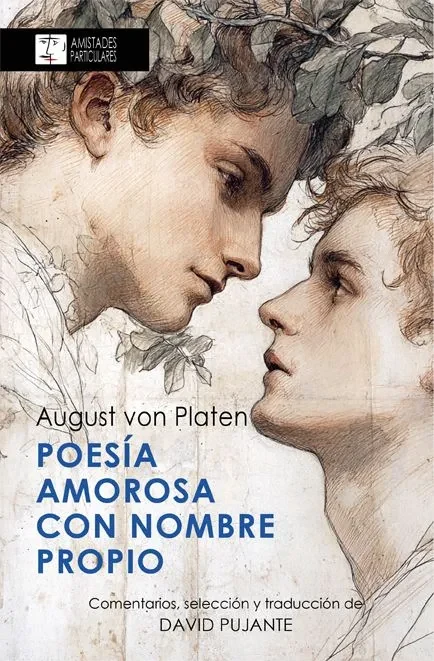 Portada de «Poesía amorosa con nombre propio», de August von Platen