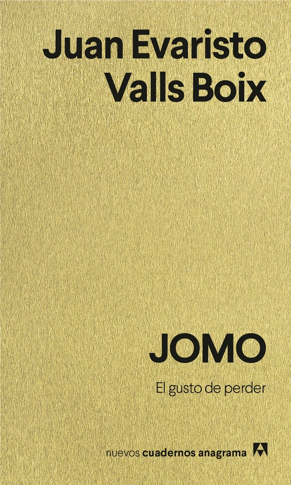Portada de «JOMO», de Juan Evaristo Valls Boix