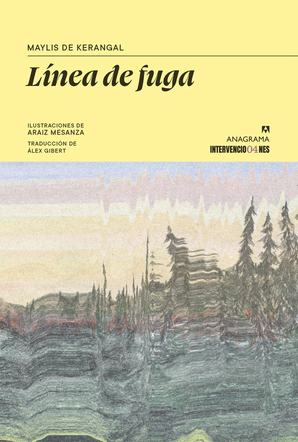 Portada de «Línea de fuga», de Maylis de Kerangal, Araiz Mesanza