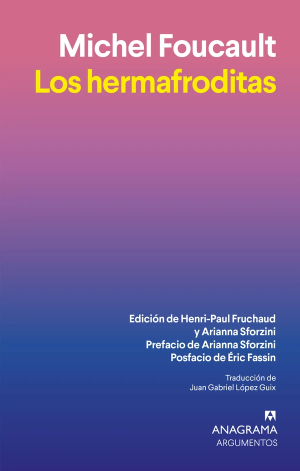 Portada de «Los hermafroditas», de Michel Foucault