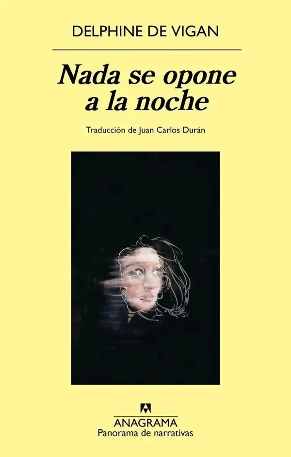 Portada de «Nada se opone a la noche», de Delphine de Vigan