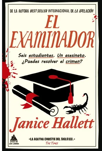 Portada de «El examinador», de Janice Hallett