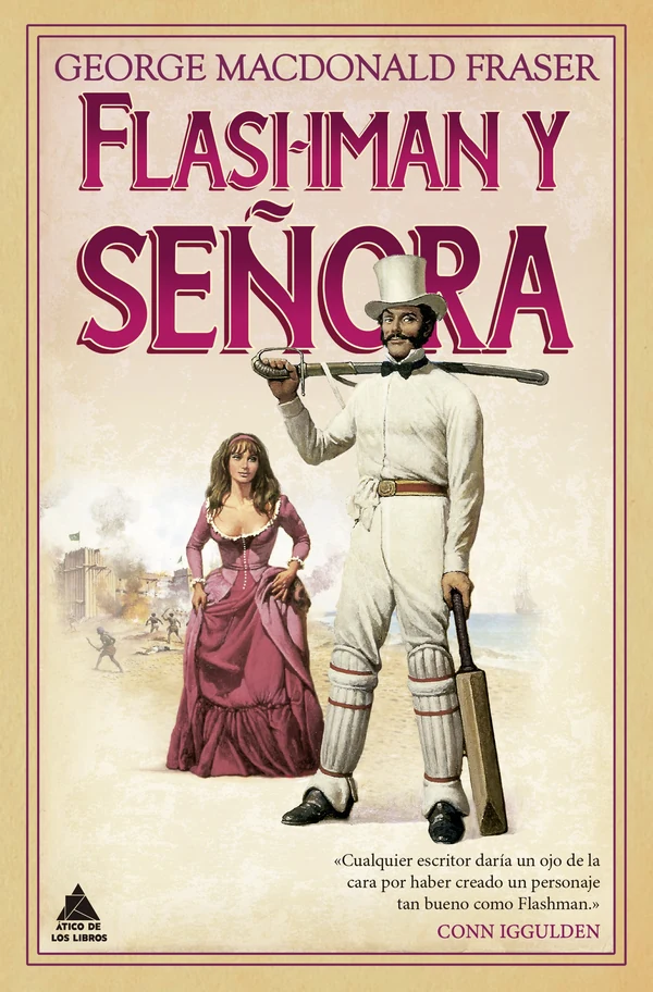 Portada de «Flashman y señora (ed. bolsillo)», de George Macdonald Fraser