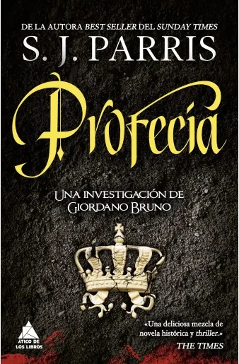 Portada de «Profecía», de S. J. Parris