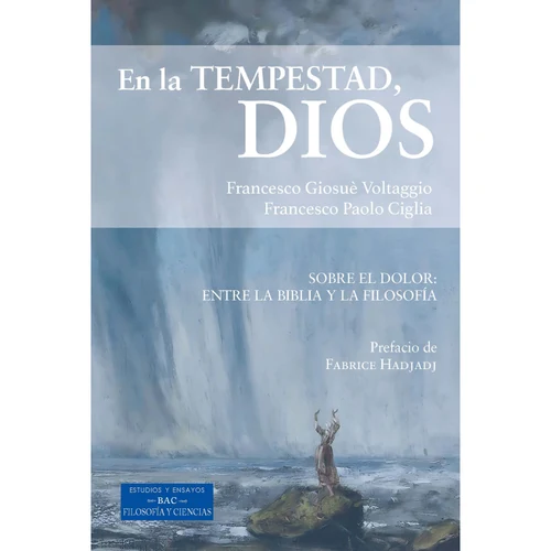 Portada de «En la tempestad, Dios. Sobre el dolor: entre la Biblia y la filosofía», de Francesco Giosuè Voltaggio, Francesco Paolo Ciglia