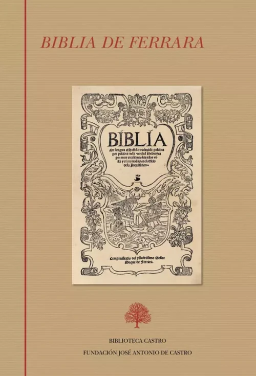 Portada de «Biblia de Ferrara. Tomo único», de Moshé Lazar