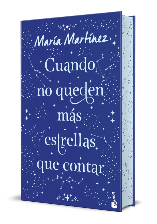 Portada de «Cuando no queden más estrellas que contar. Edición especial con cantos decorados», de María Martínez