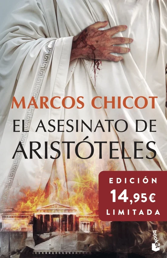 Portada de «El asesinato de Aristóteles», de Marcos Chicot