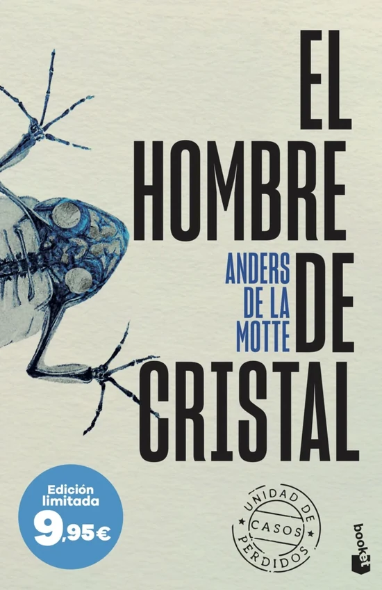 Portada de «El hombre de cristal», de Anders de la Motte