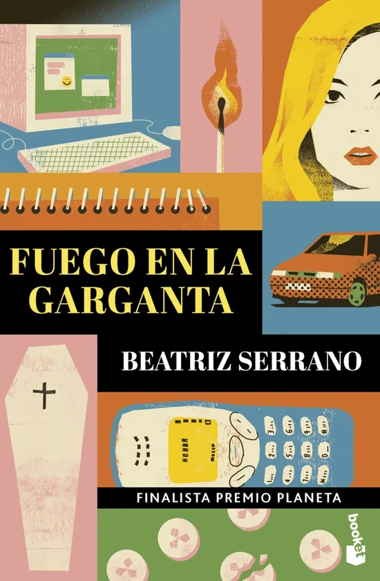 Portada de «Fuego en la garganta», de Beatriz Serrano