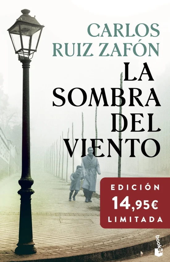 Portada de «La Sombra del Viento», de Carlos Ruiz Zafón
