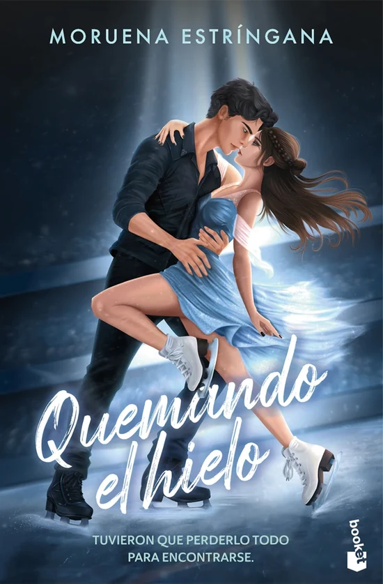 Portada de «Quemando el hielo», de Moruena Estríngana