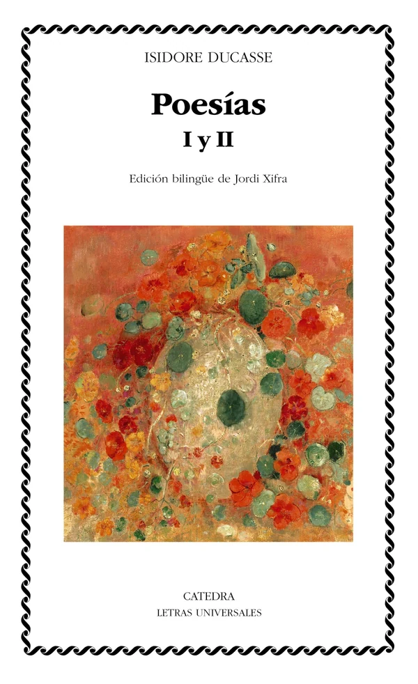 Portada de «Poesías», de Isidore Ducasse