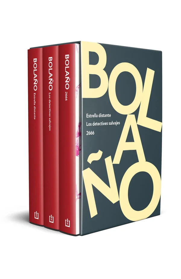Portada de «Bolaño infinito (contiene: Estrella distante | Los detectives salvajes | 2666)», de Roberto Bolaño