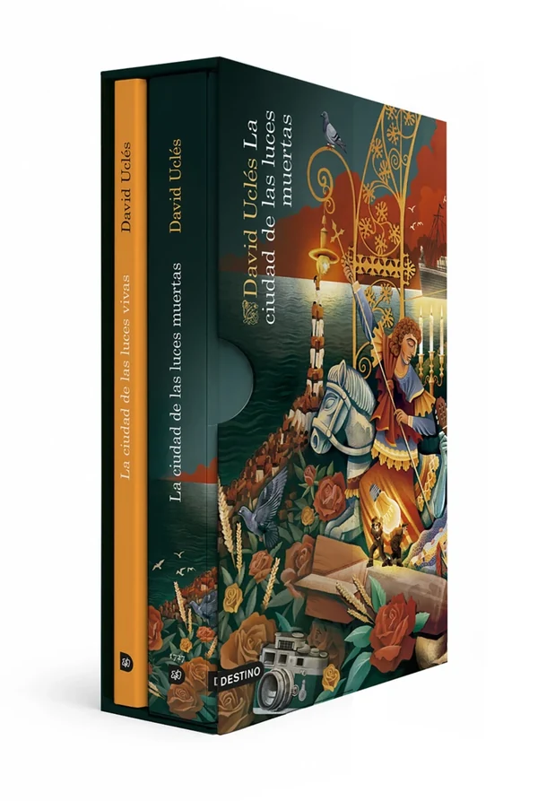 Portada de «Estuche La ciudad de las luces muertas», de David Uclés