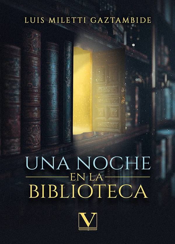 Portada de «Una noche en la biblioteca», de Luis Miletti Gaztambide