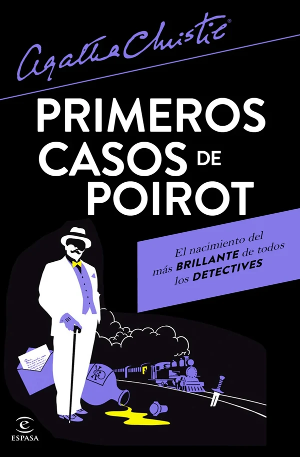 Portada de «Primeros casos de Poirot», de Agatha Christie