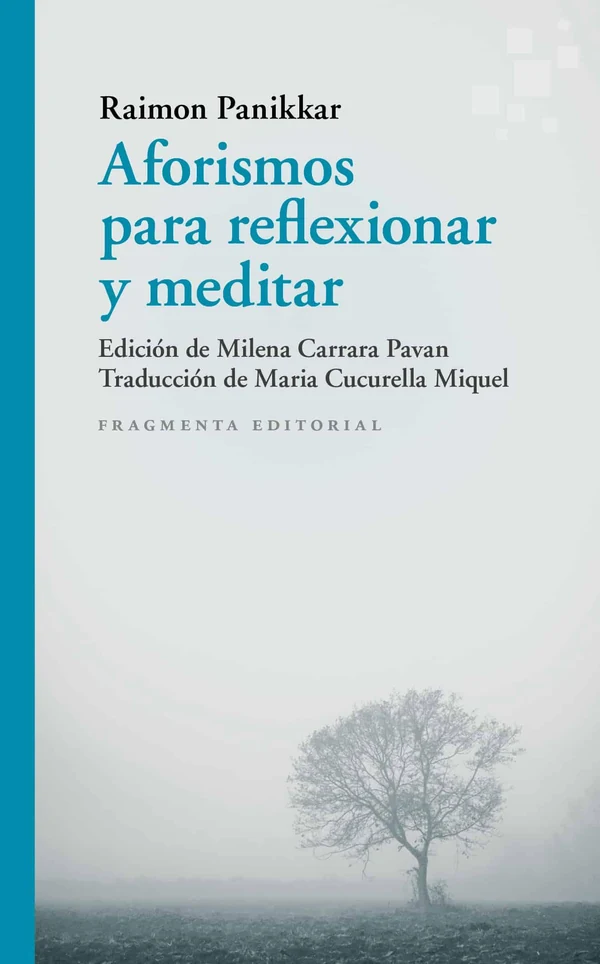 Portada de «Aforismos para reflexionar y meditar», de Raimon Panikkar