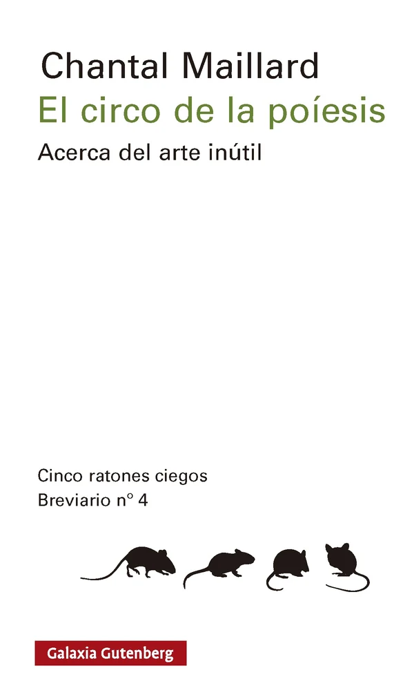 Portada de «El circo de la poíesis», de Chantal Maillard
