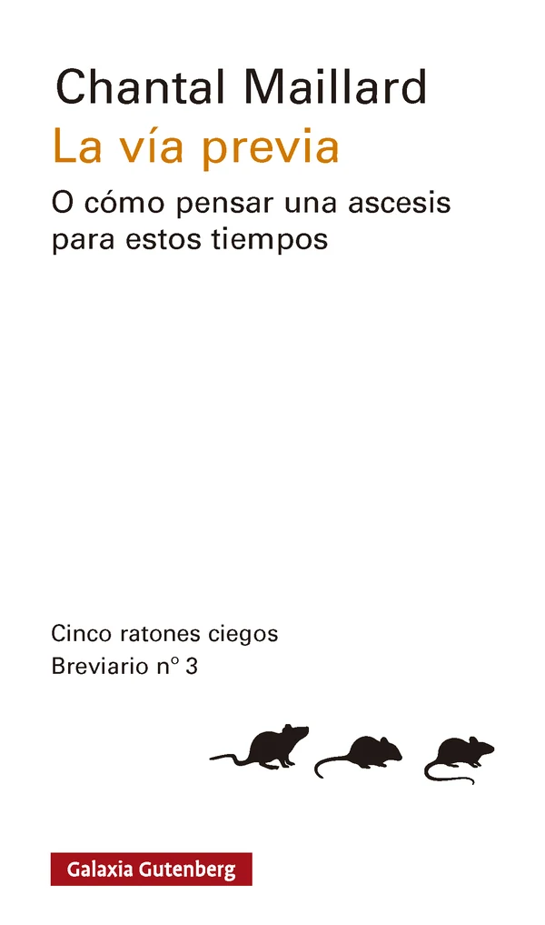 Portada de «La vía previa», de Chantal Maillard