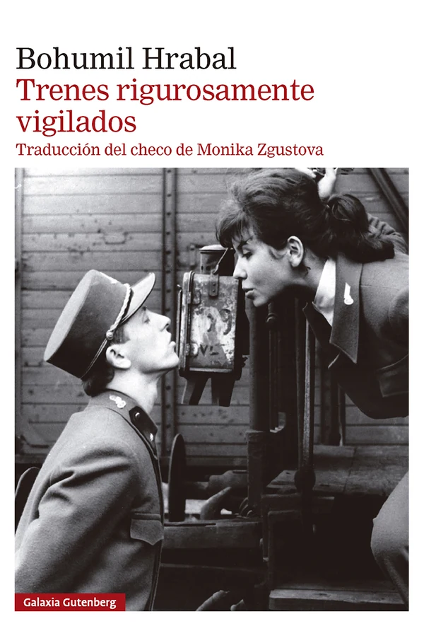 Portada de «Trenes rigurosamente vigilados», de Bohumil Hrabal