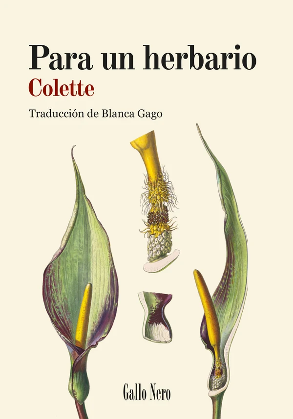 Portada de «Para un herbario», de Colette
