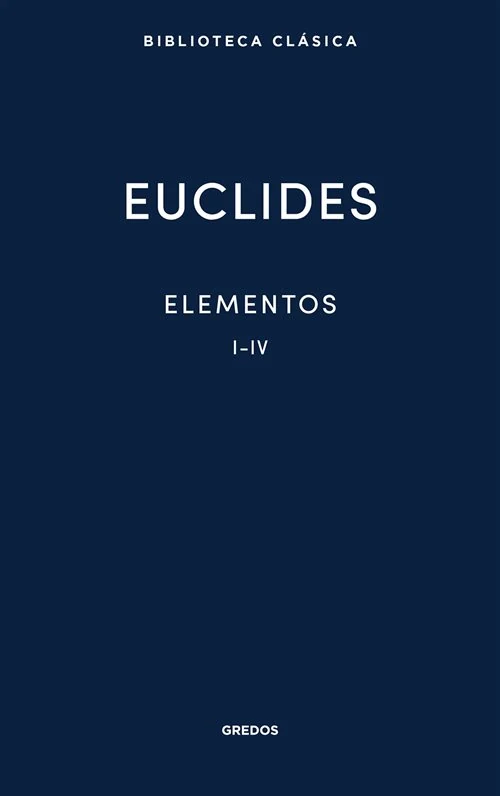 Portada de «Elementos I-IV», de Euclides de Alejandría