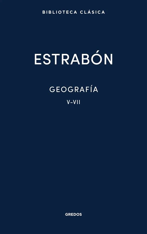 Portada de «Geografía. Libros V-VII», de Estrabón