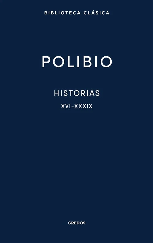 Portada de «Historias XVI-XXXIX», de Polibio