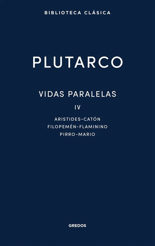 Portada de «Vidas paralelas IV», de Plutarco