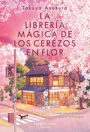 Portada de «La librería mágica de los cerezos en flor», de Takuya Asakura