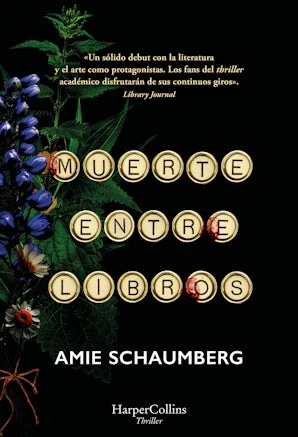 Portada de «Muerte entre libros», de Amie Schaumberg