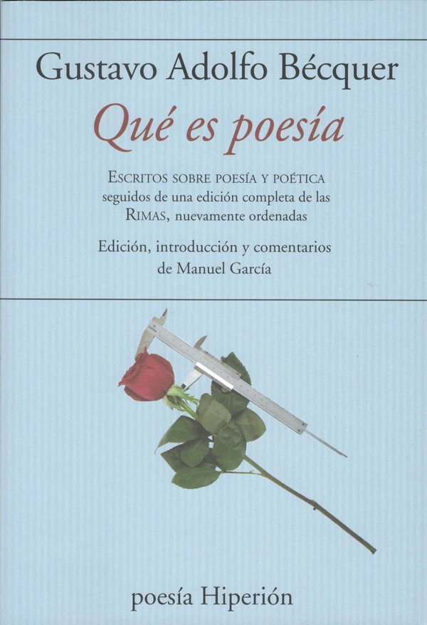 Portada de «Qué es poesía», de Gustavo Adolfo Bécquer