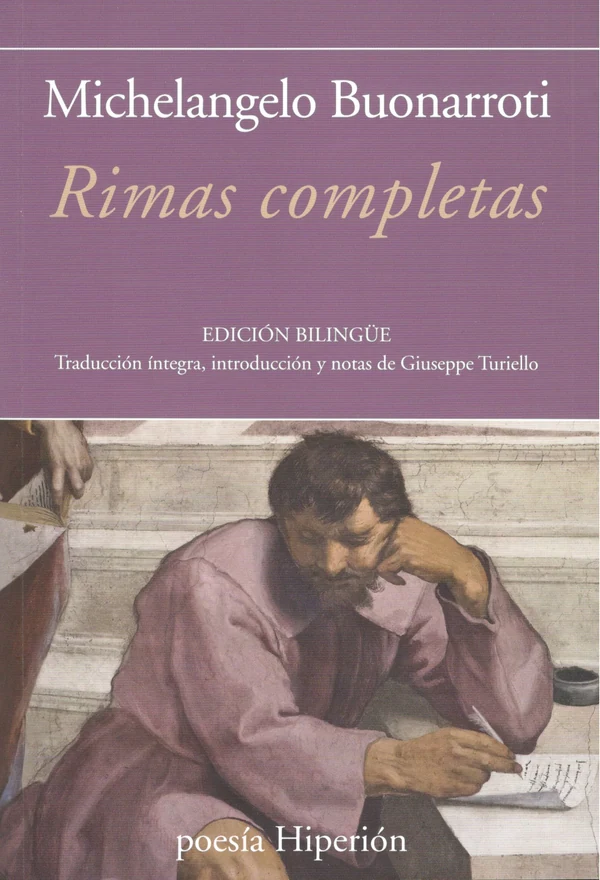 Portada de «Rimas completas», de Michelangelo Buonarroti
