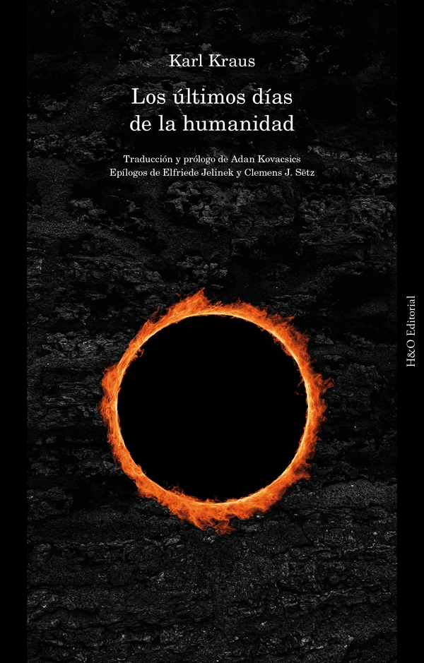 Portada de «Los últimos días de la humanidad», de Karl Kraus
